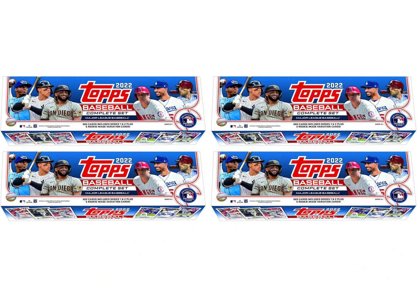 2022 Topps Baseball Complete Factory Set (Retail Blue) 4x Lot