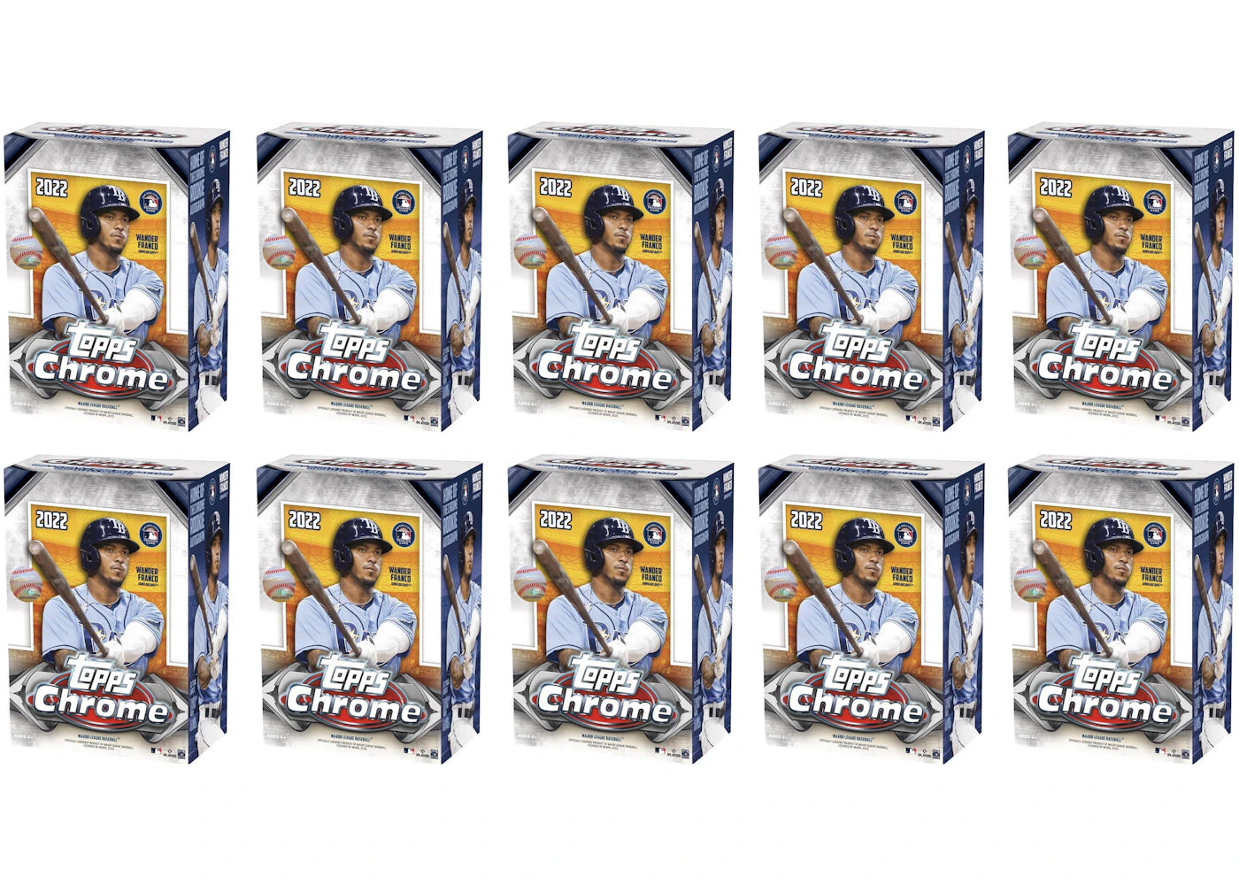 2022 Topps Chrome Baseball Blaster Box 10x Lot