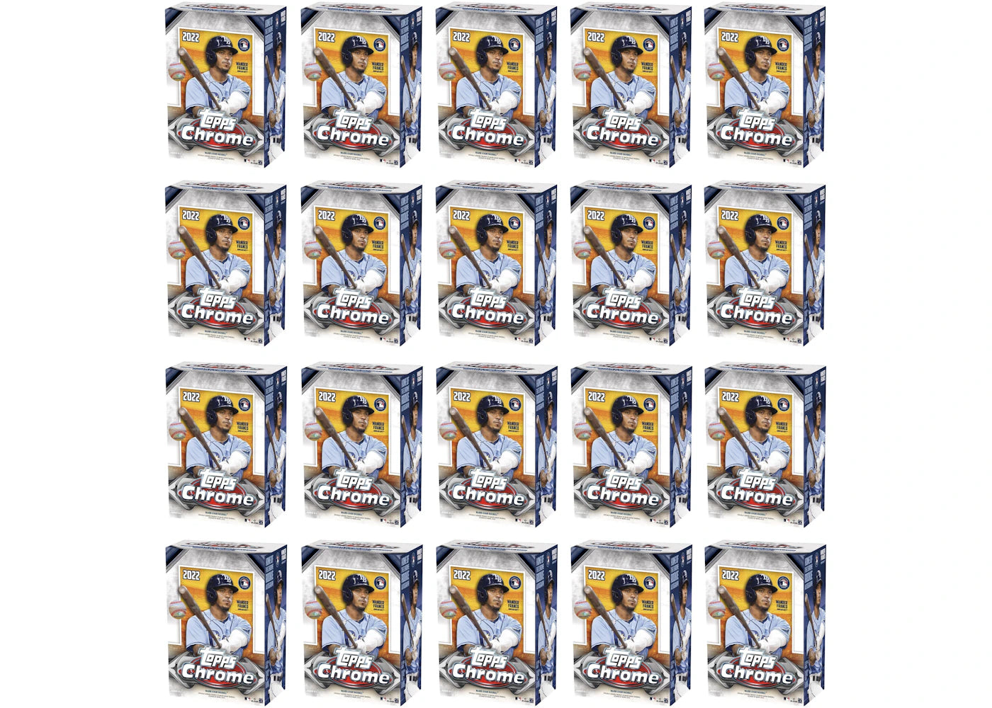 2022 Topps Chrome Baseball Blaster Box 20x Lot
