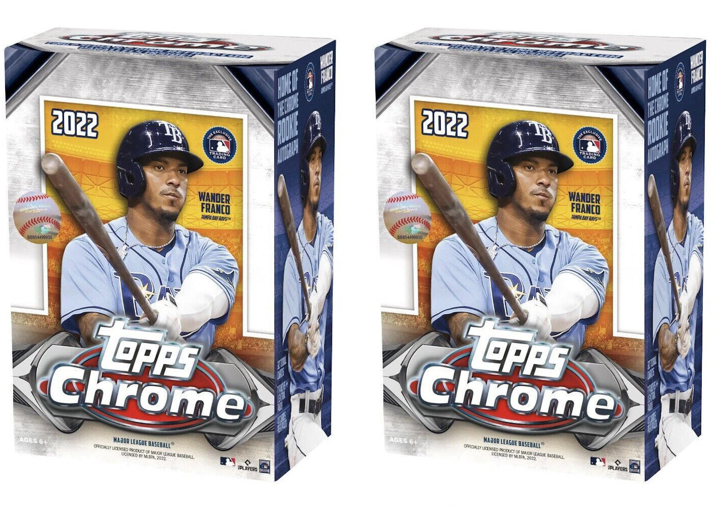 2022 Topps Chrome Baseball Blaster Box 2x Lot