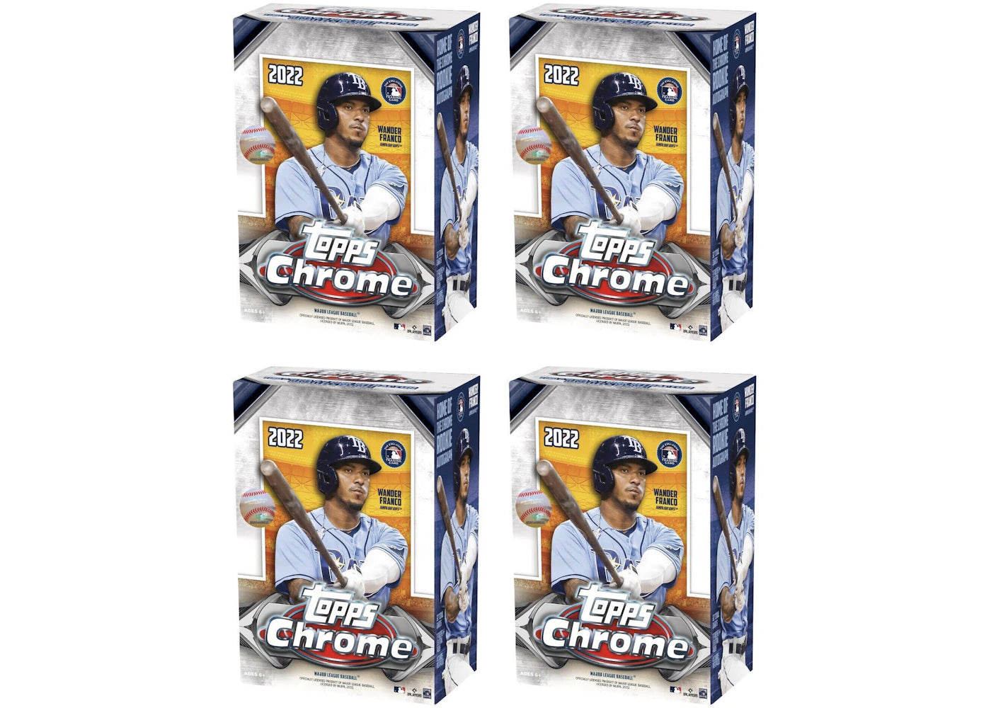 2022 Topps Chrome Baseball Blaster Box 4x Lot