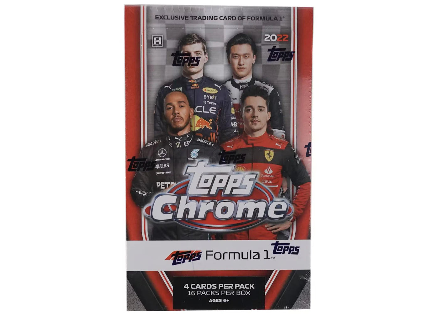 2022 Topps Chrome Formula 1 Racing Hobby Lite Box (16 Packs)