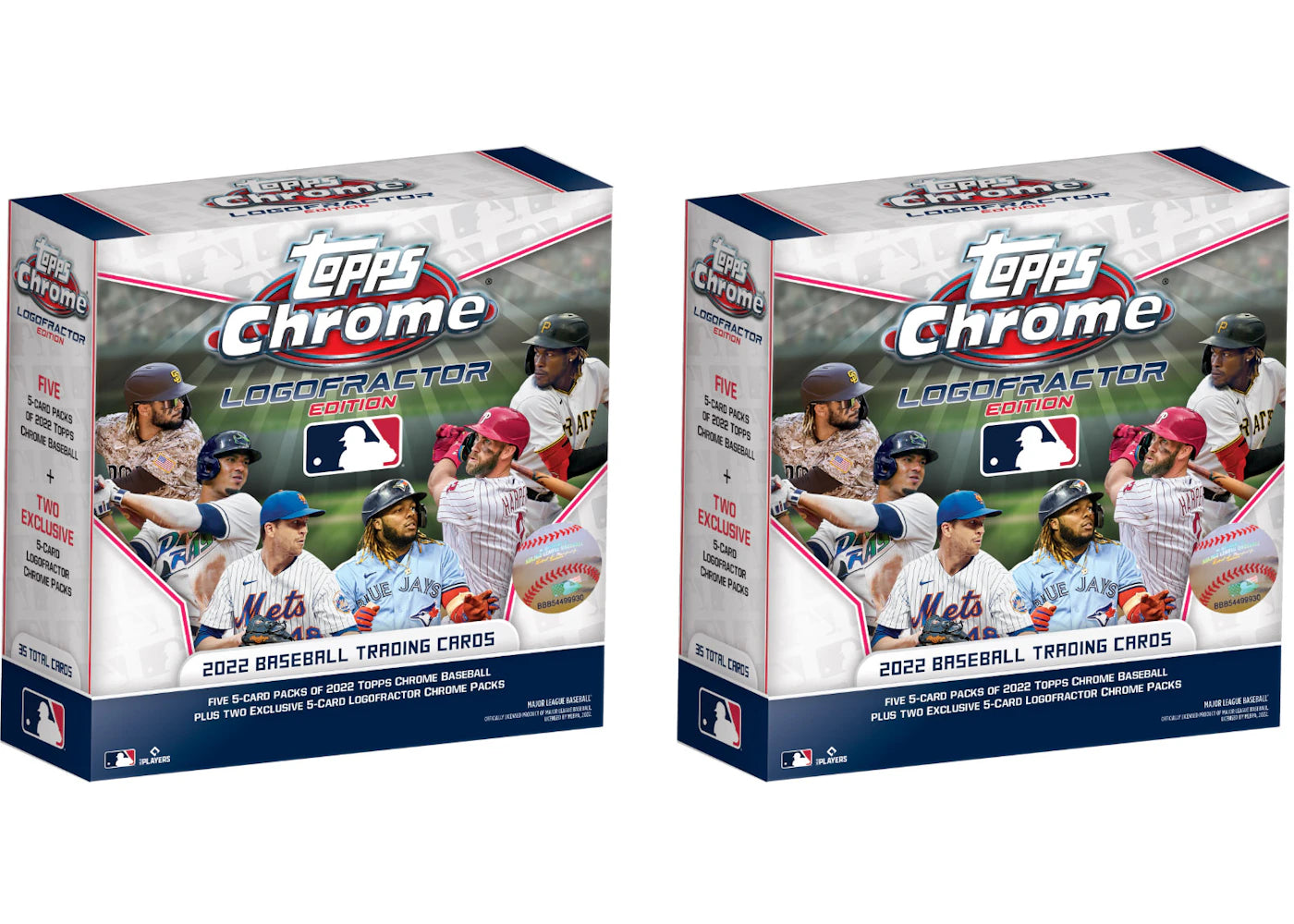 2022 Topps Chrome Logofractor Edition Baseball Box 2x Lot