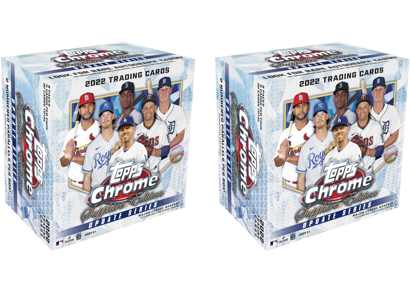 2022 Topps Chrome Update Sapphire Edition Baseball Hobby Box 2x Lot
