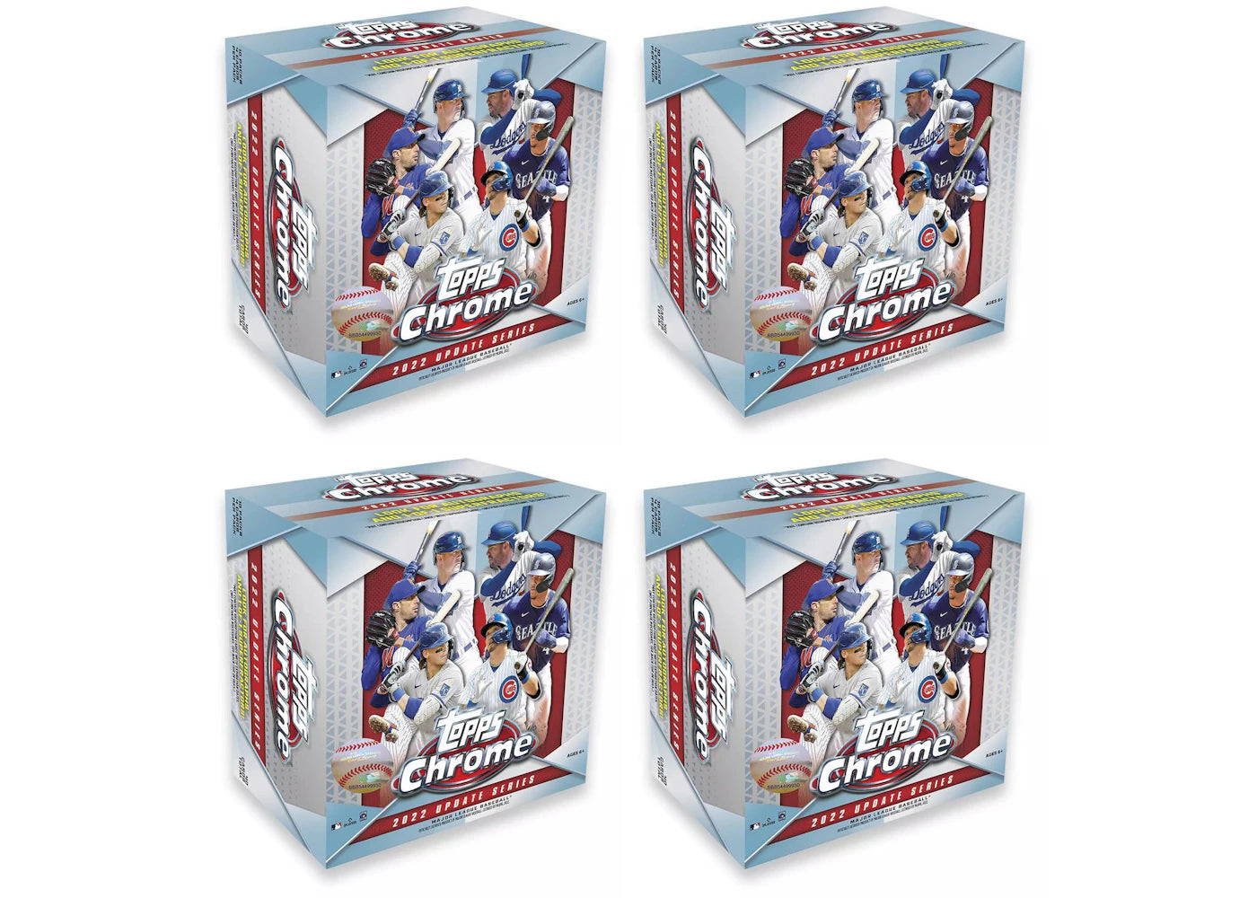 2022 Topps Chrome Update Series Baseball Mega Box 4x Lot