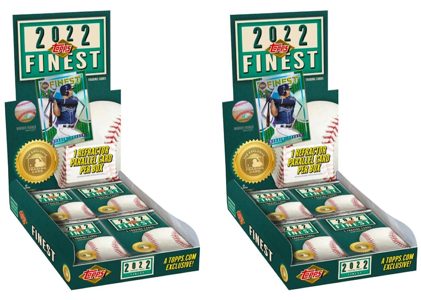 2022 Topps Finest Flashbacks Baseball Hobby Box 2x Lot