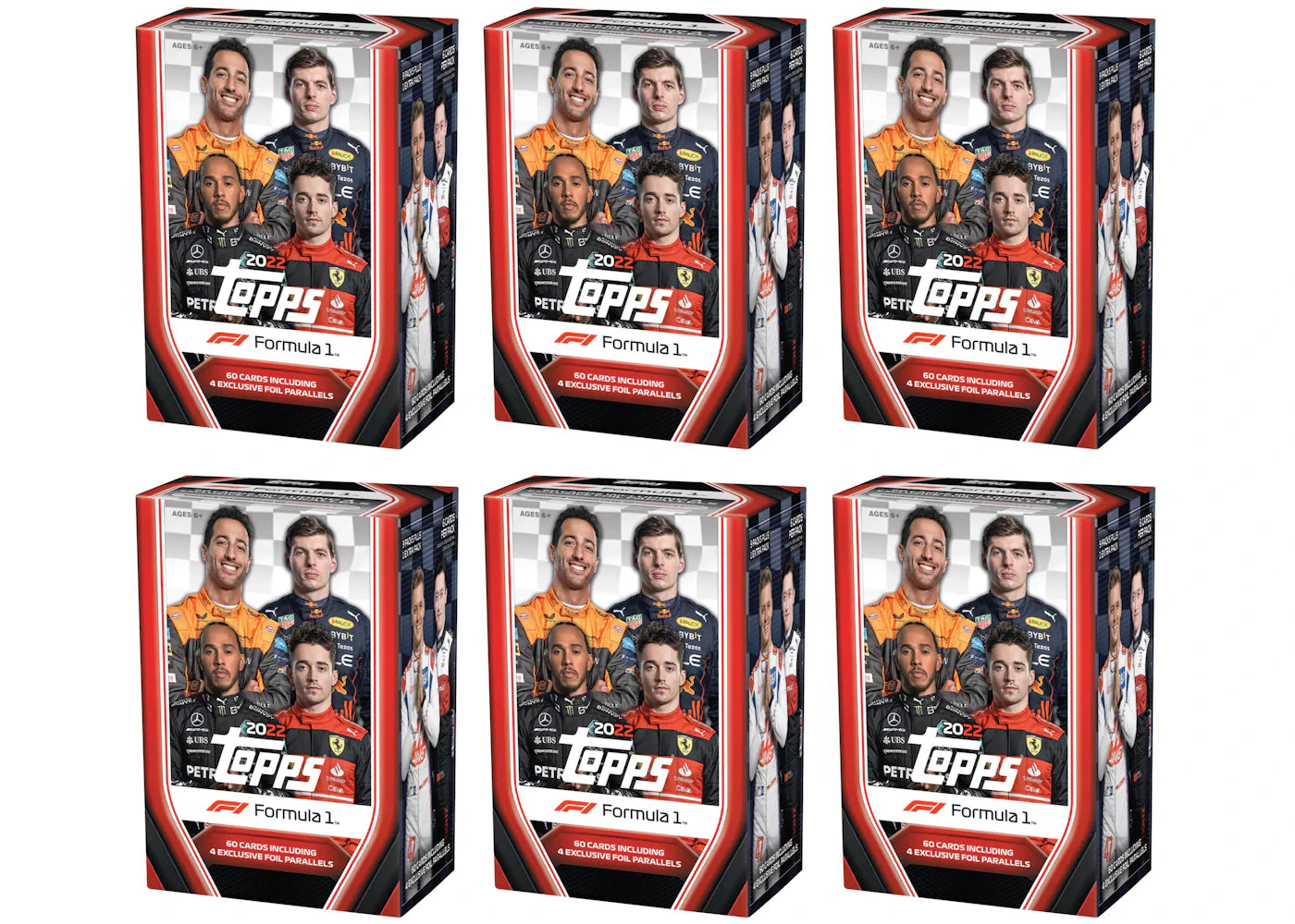 2022 Topps Formula 1 Racing Blaster Box 6x Lot