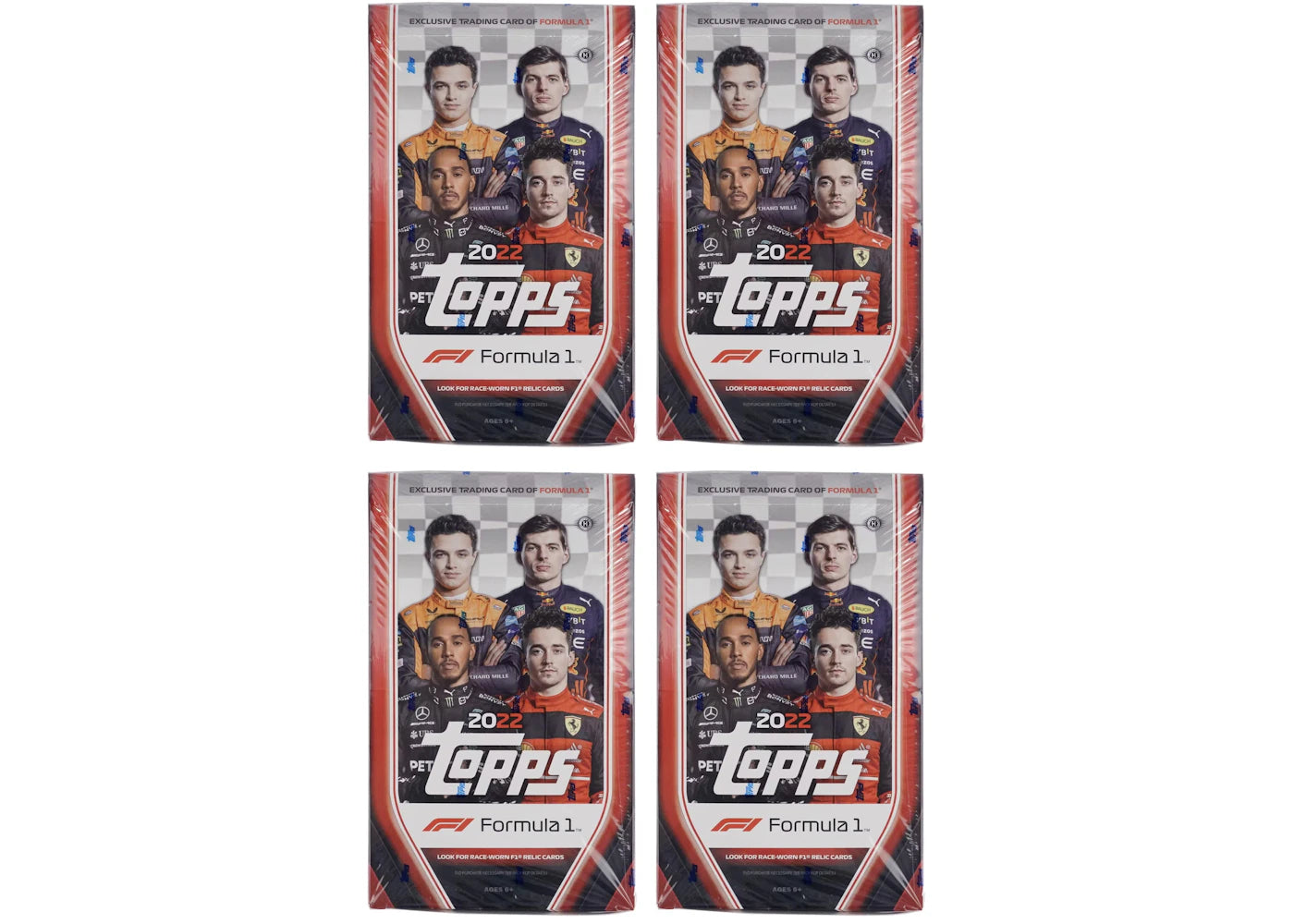 2022 Topps Formula 1 Racing Hobby Box 4x Lot