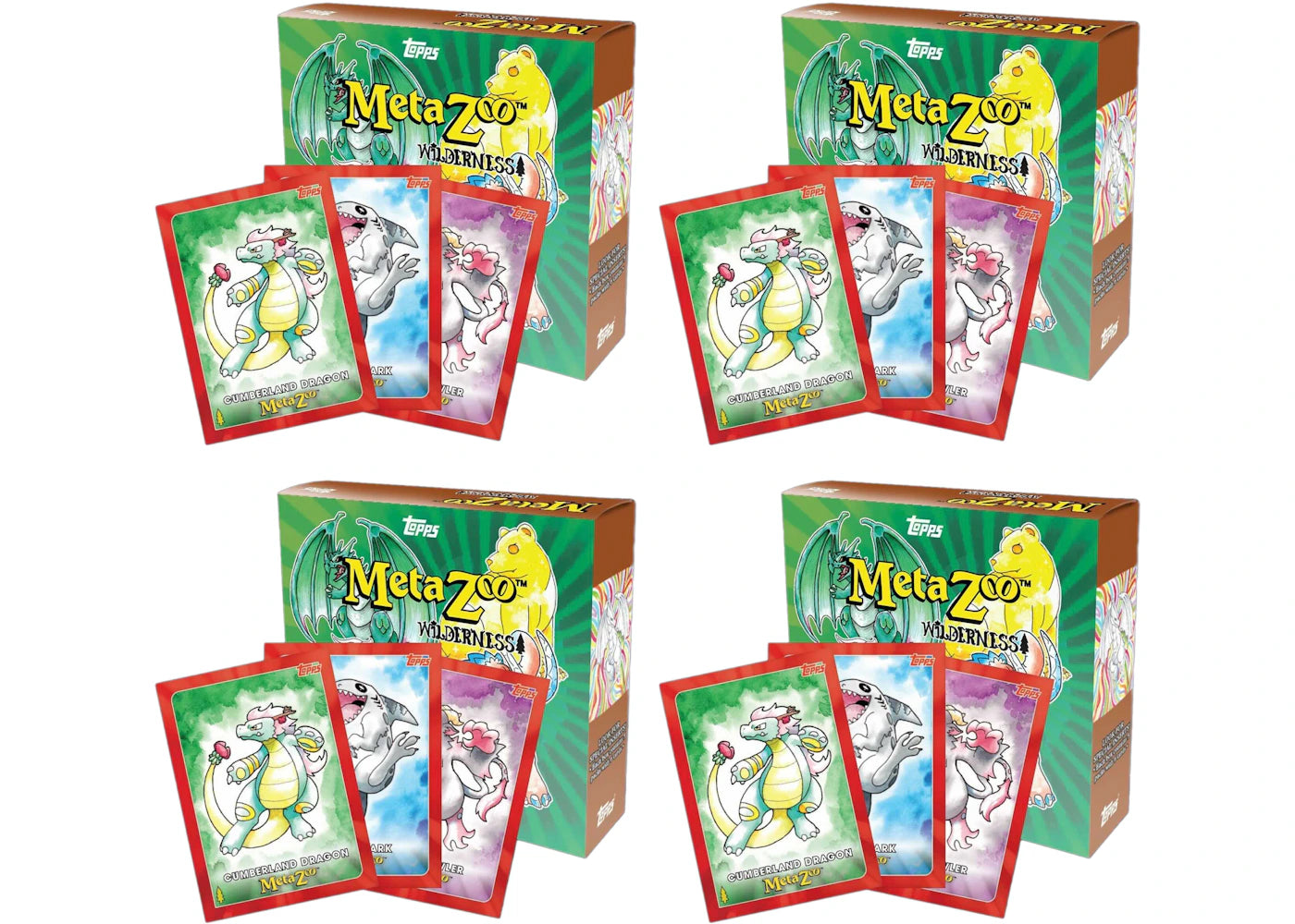 2022 Topps MetaZoo TCG Wilderness Series 1 (30-Card Box) 4x Lot