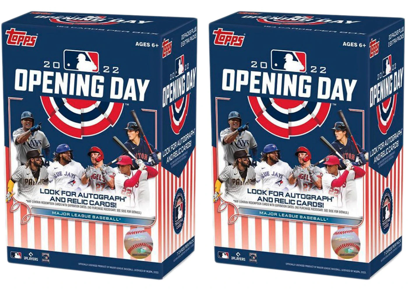 2022 Topps Opening Day Baseball Blaster Box 2x Lot