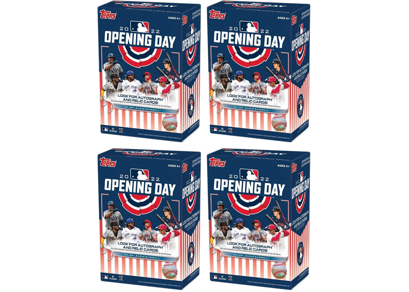 2022 Topps Opening Day Baseball Blaster Box 4x Lot