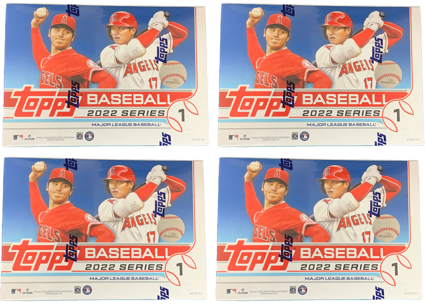 2022 Topps Series 1 Baseball Target Mega Box (Rectangular Box) 4x Lot