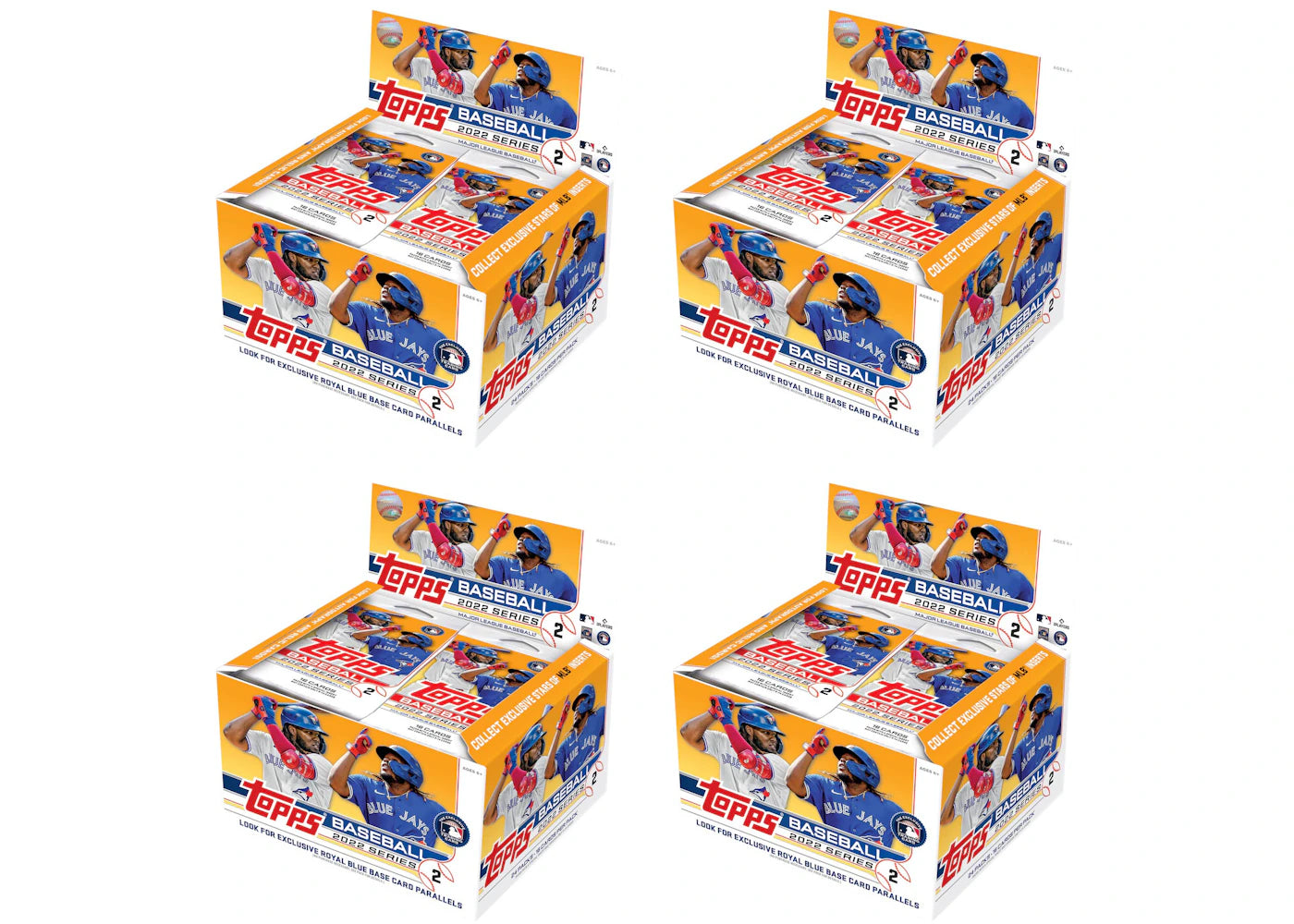 2022 Topps Series 2 Baseball 24 Pack Retail Box 4x Lot
