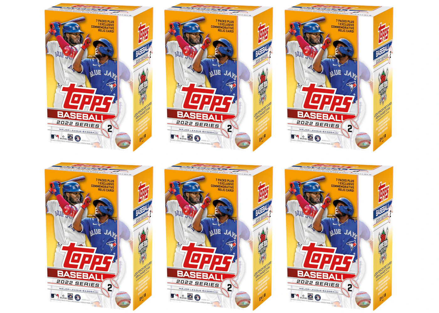 2022 Topps Series 2 Baseball Blaster Box 6x Lot