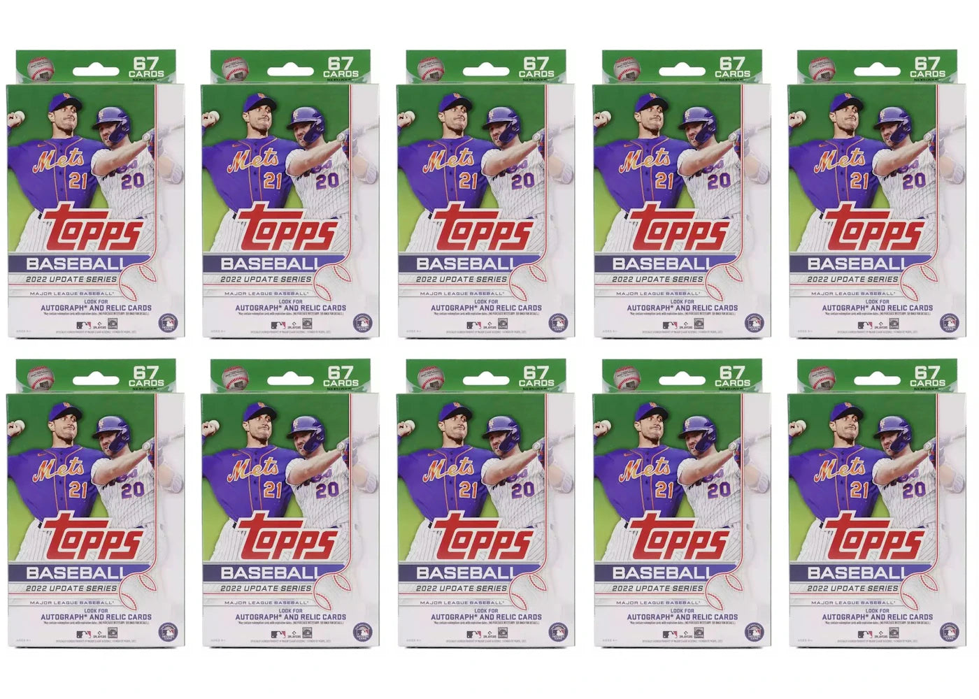 2022 Topps Update Series Baseball Hanger Box 10x Lot