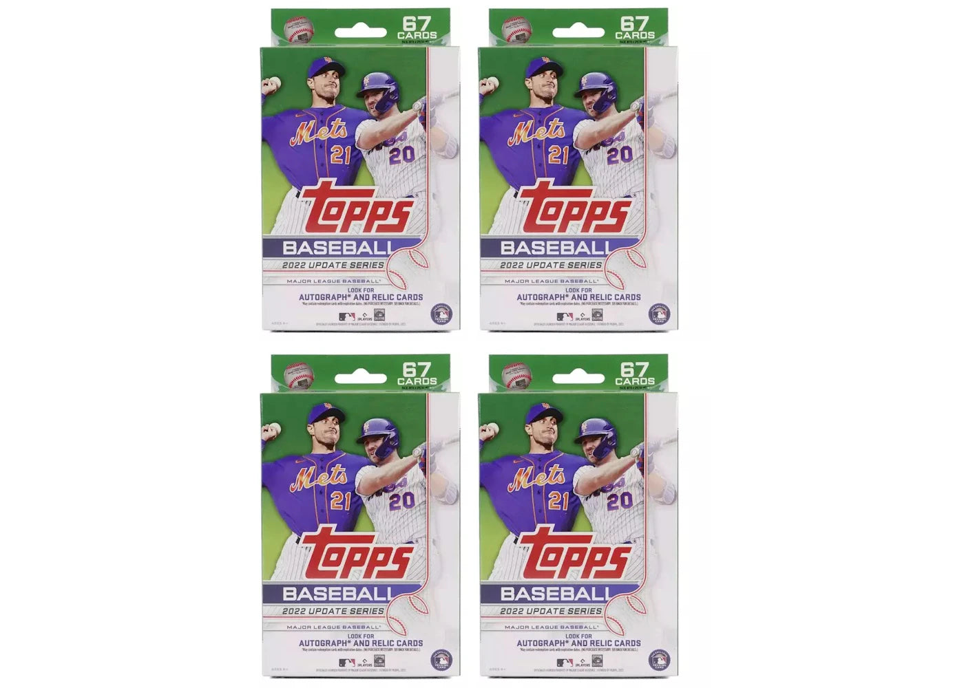 2022 Topps Update Series Baseball Hanger Box 4x Lot