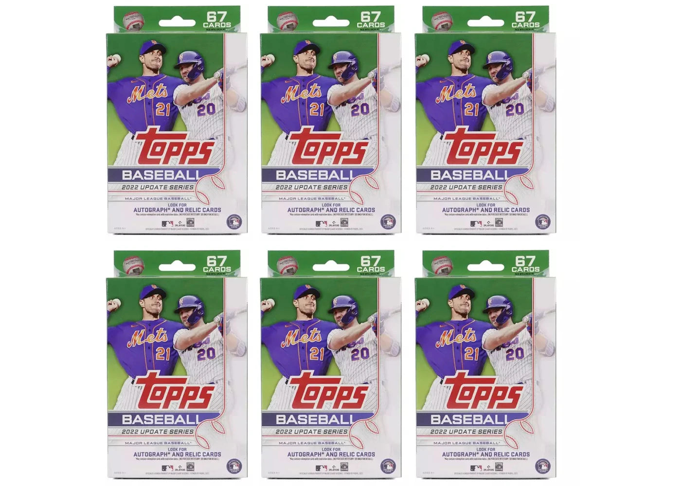 2022 Topps Update Series Baseball Hanger Box 6x Lot