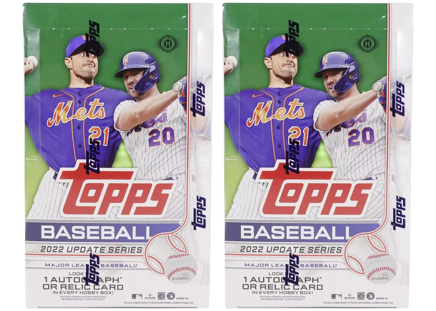 2022 Topps Update Series Baseball Hobby Box 2x Lot