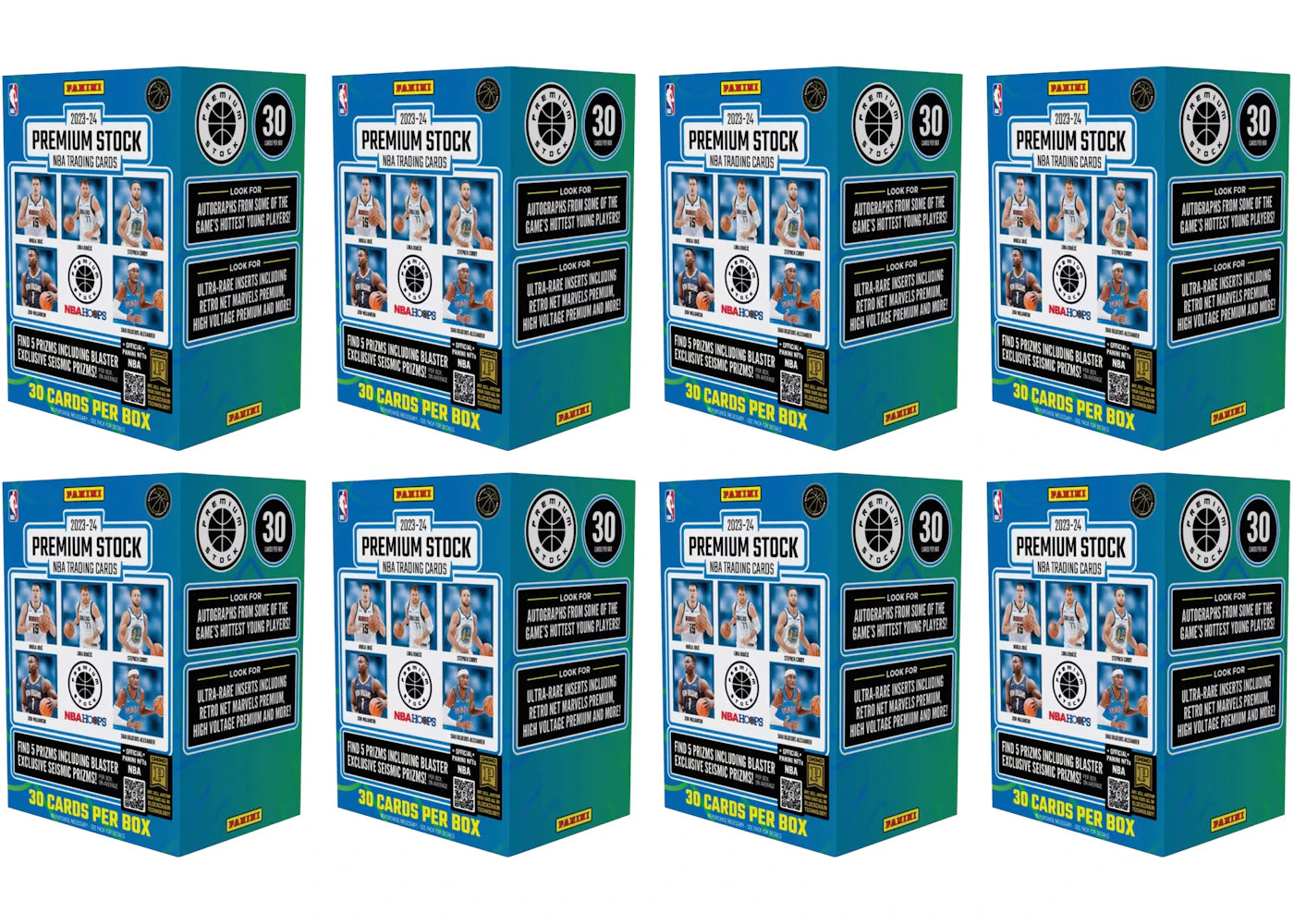 2023-24 Panini Premium Stock Basketball Blaster Box 8x Lot