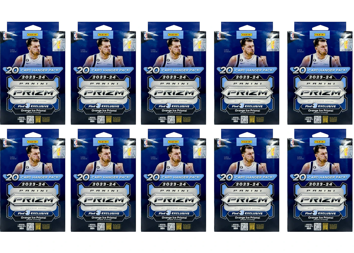 2023-24 Panini Prizm Basketball Hanger Box (Orange Ice Prizms) 10x Lot