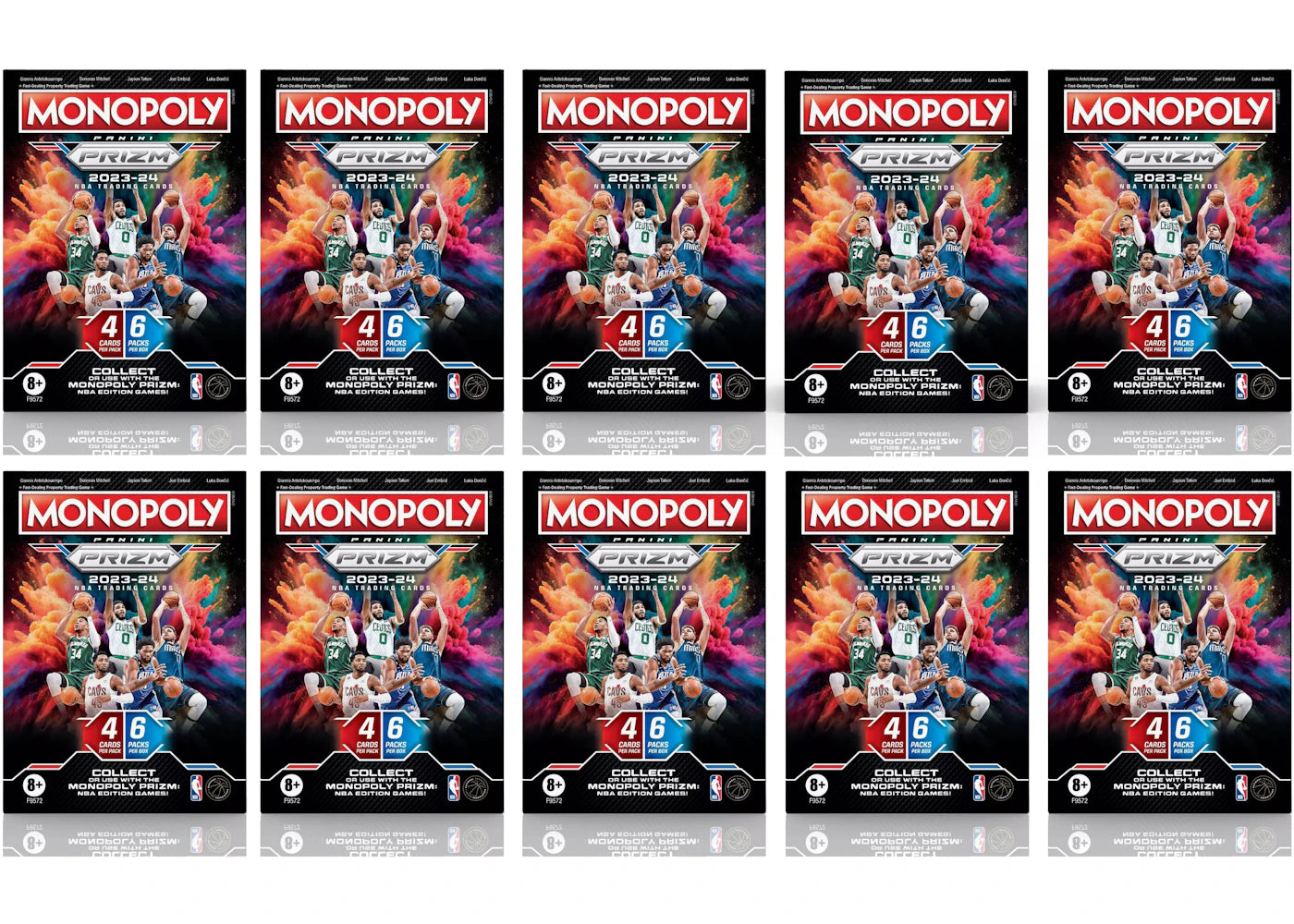 2023-24 Panini Prizm Monopoly NBA Booster Box 10x Lot