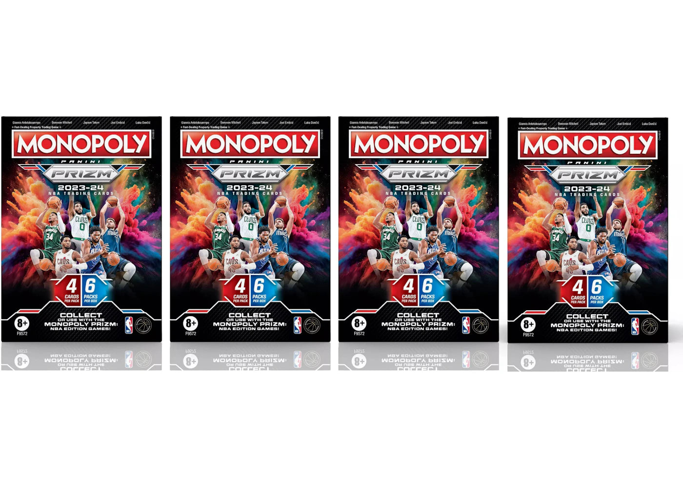 2023-24 Panini Prizm Monopoly NBA Booster Box 4x Lot