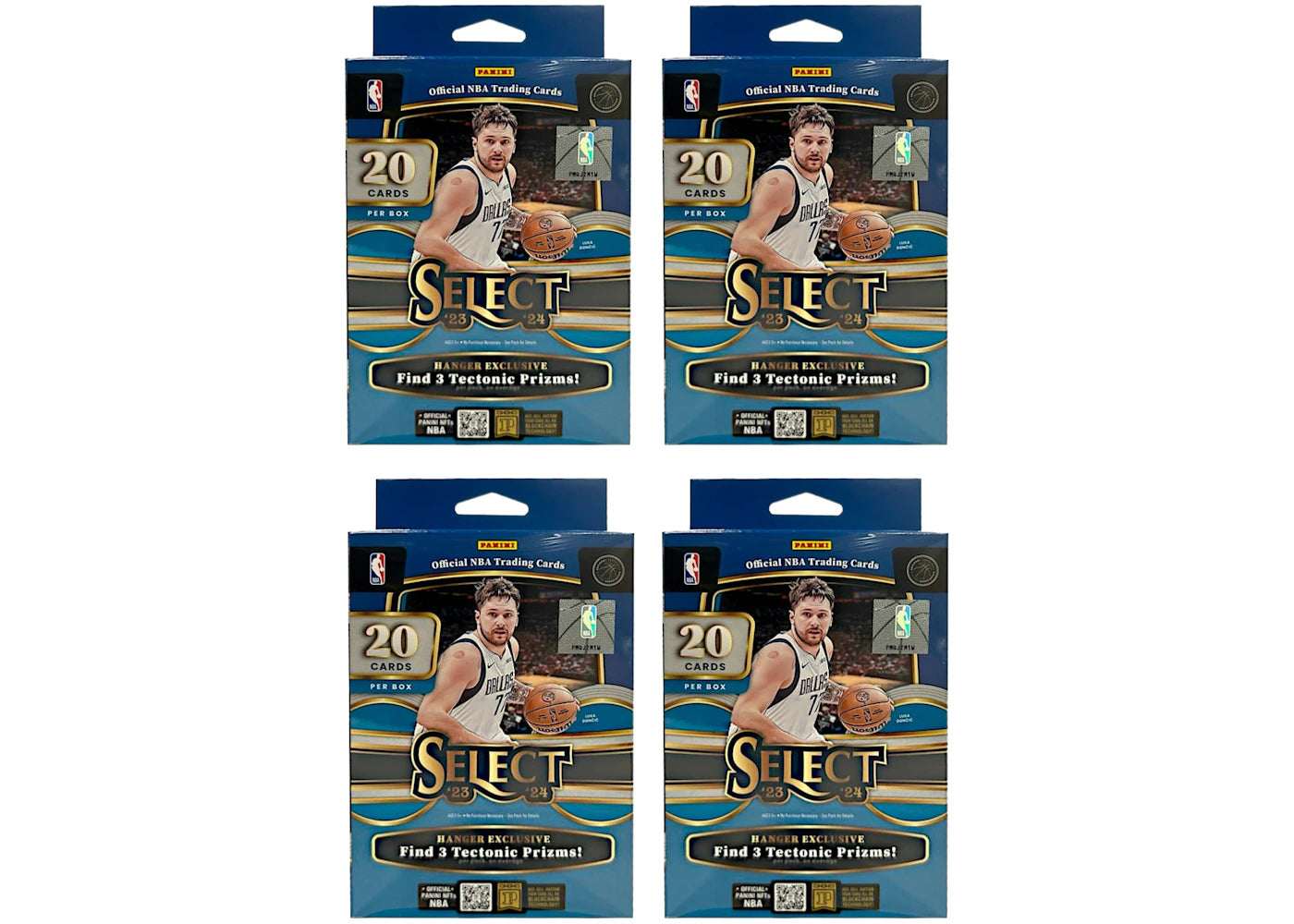 2023-24 Panini Select Basketball Hanger Box (Tectonic Prizms) 4x Lot