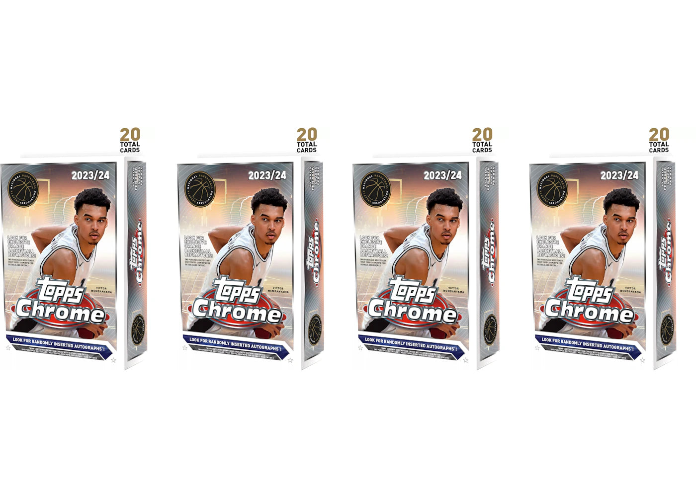 2023-24 Topps Chrome Basketball Hanger Box (4x Lot)