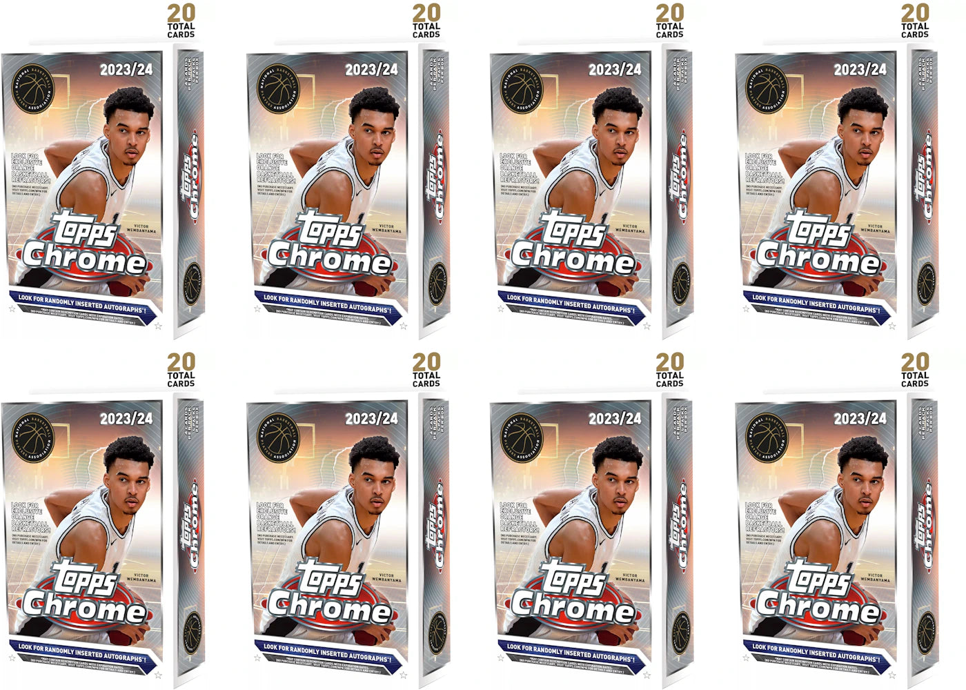2023-24 Topps Chrome Basketball Hanger Box (8x Lot)
