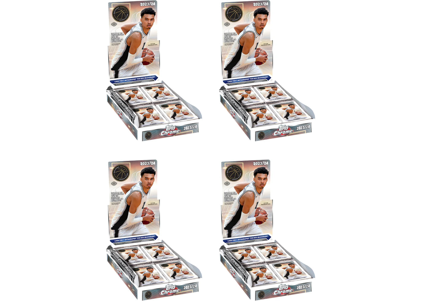 2023-24 Topps Chrome Basketball Hobby Box (4x Lot)