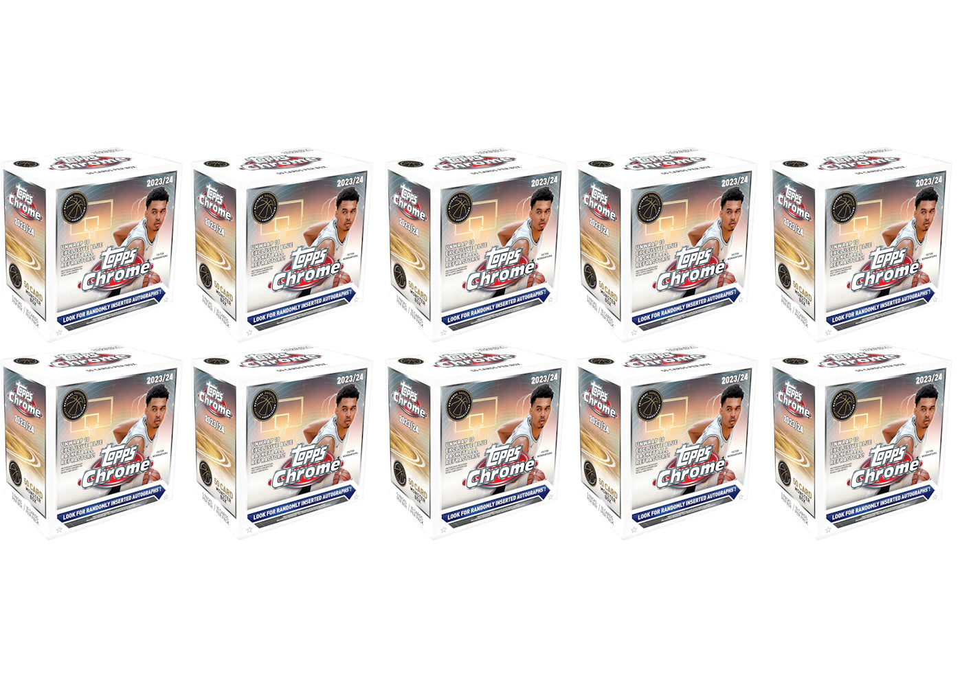 2023-24 Topps Chrome Basketball Monster Box (10x Lot)