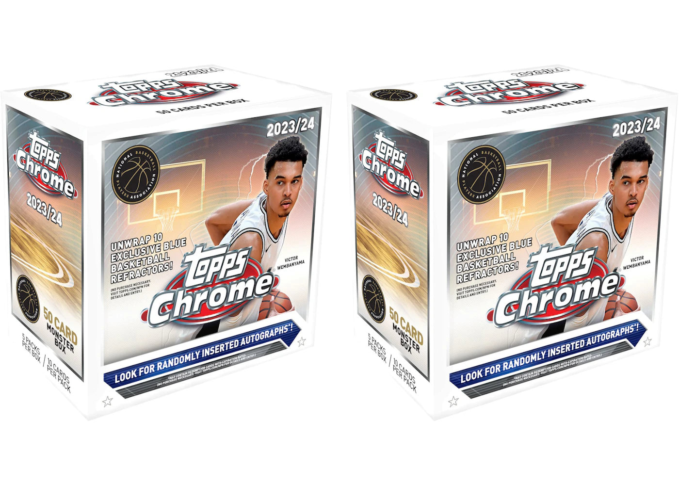 2023-24 Topps Chrome Basketball Monster Box (2x Lot)