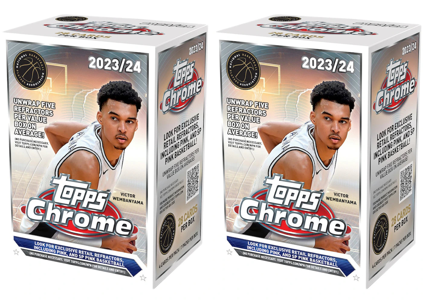 2023-24 Topps Chrome Basketball Value Box (2x Lot)