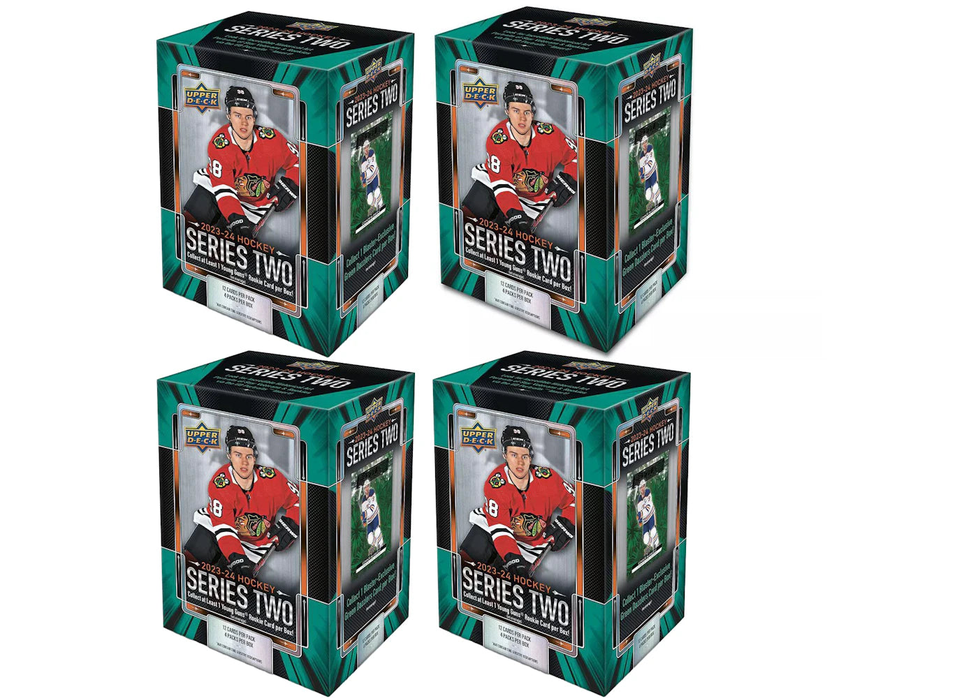 2023-24 Upper Deck Series 2 Hockey Blaster Box 4x Lot