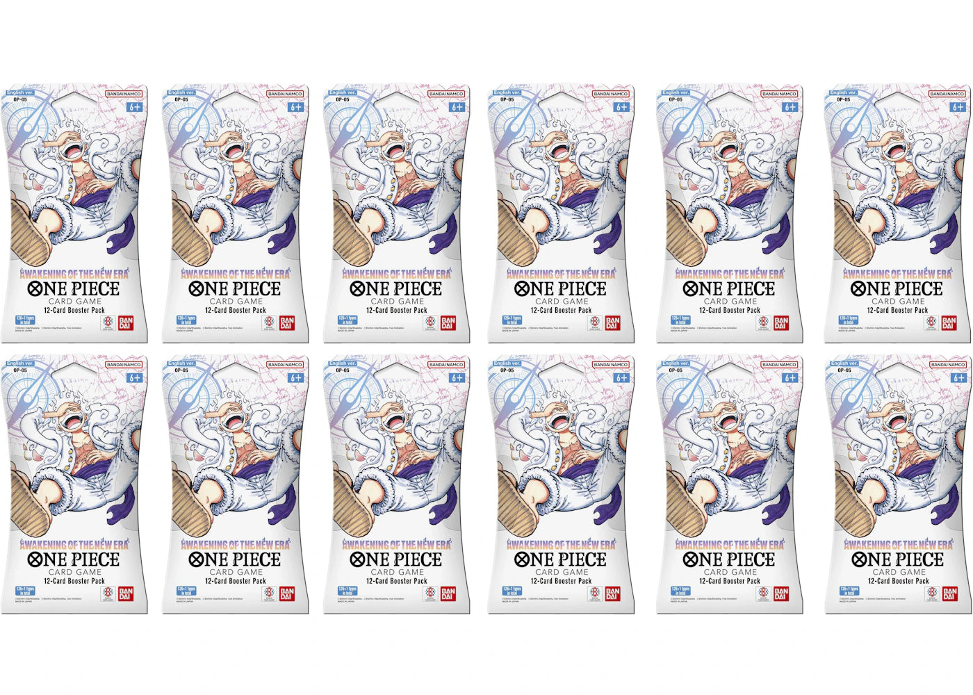 2023 Bandai One Piece Card Game Awakening of New Era Booster Pack (OP-05) (English) 12x Lot