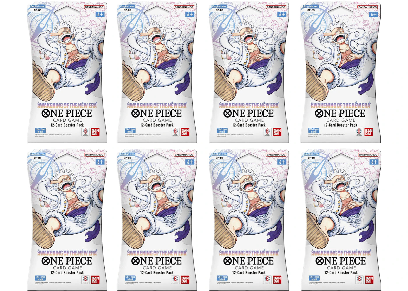 2023 Bandai One Piece Card Game Awakening of New Era Booster Pack (OP-05) (English) 8x Lot