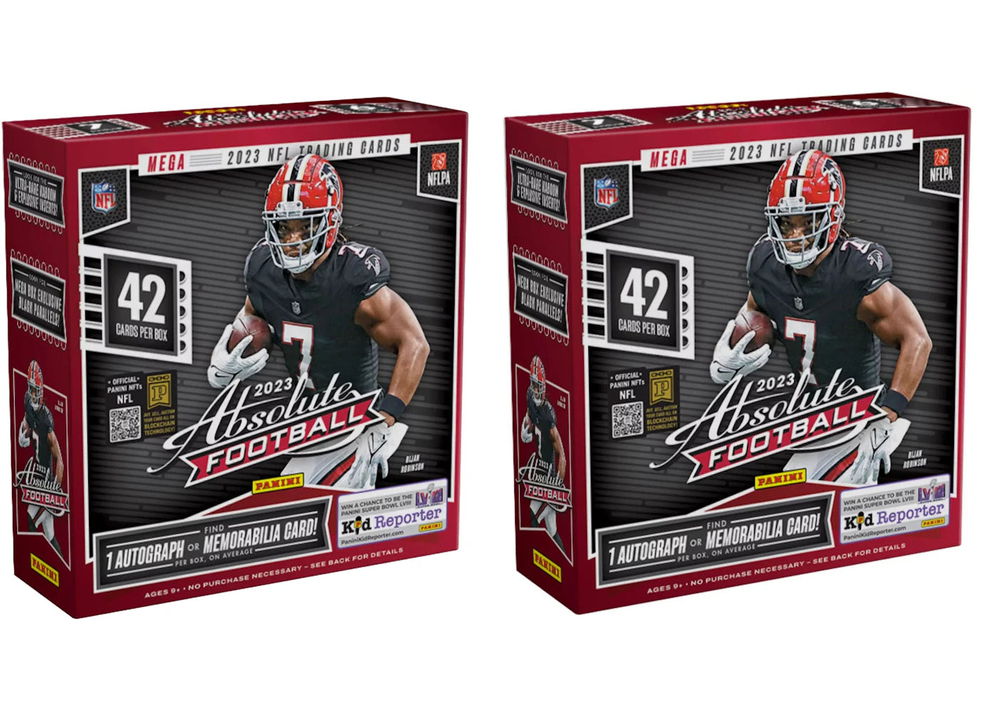 2023 Panini Absolute Football Mega Box (Black Parallels) 2x Lot