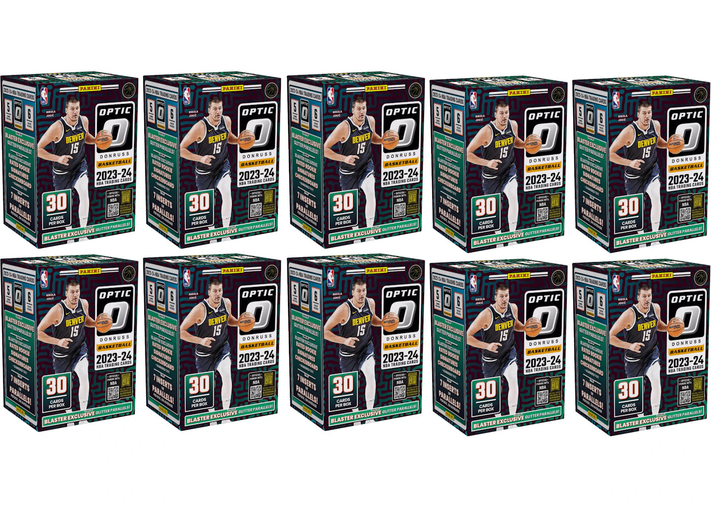2023 Panini Donruss Optic Basketball Blaster Box (Glitter Parallels) 10x Lot