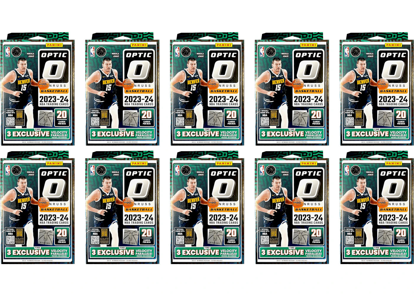 2023 Panini Donruss Optic Basketball Hanger Box (Blue Velocity) 10x Lot