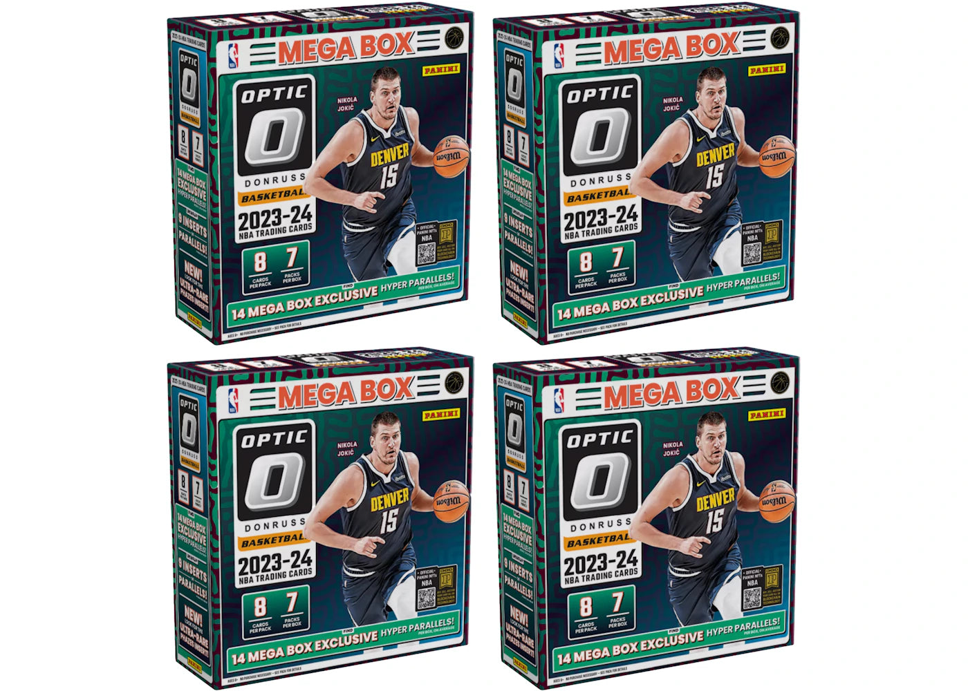 2023 Panini Donruss Optic Basketball Mega Box (Hyper Parallels) 4x Lot