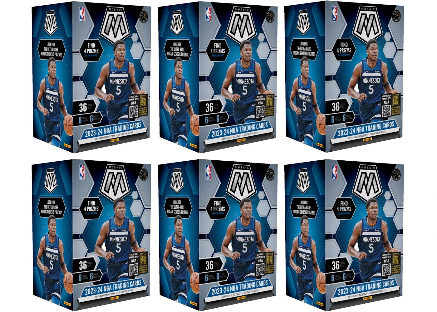 2023 Panini Mosaic Basketball Blaster Box (6x Lot)
