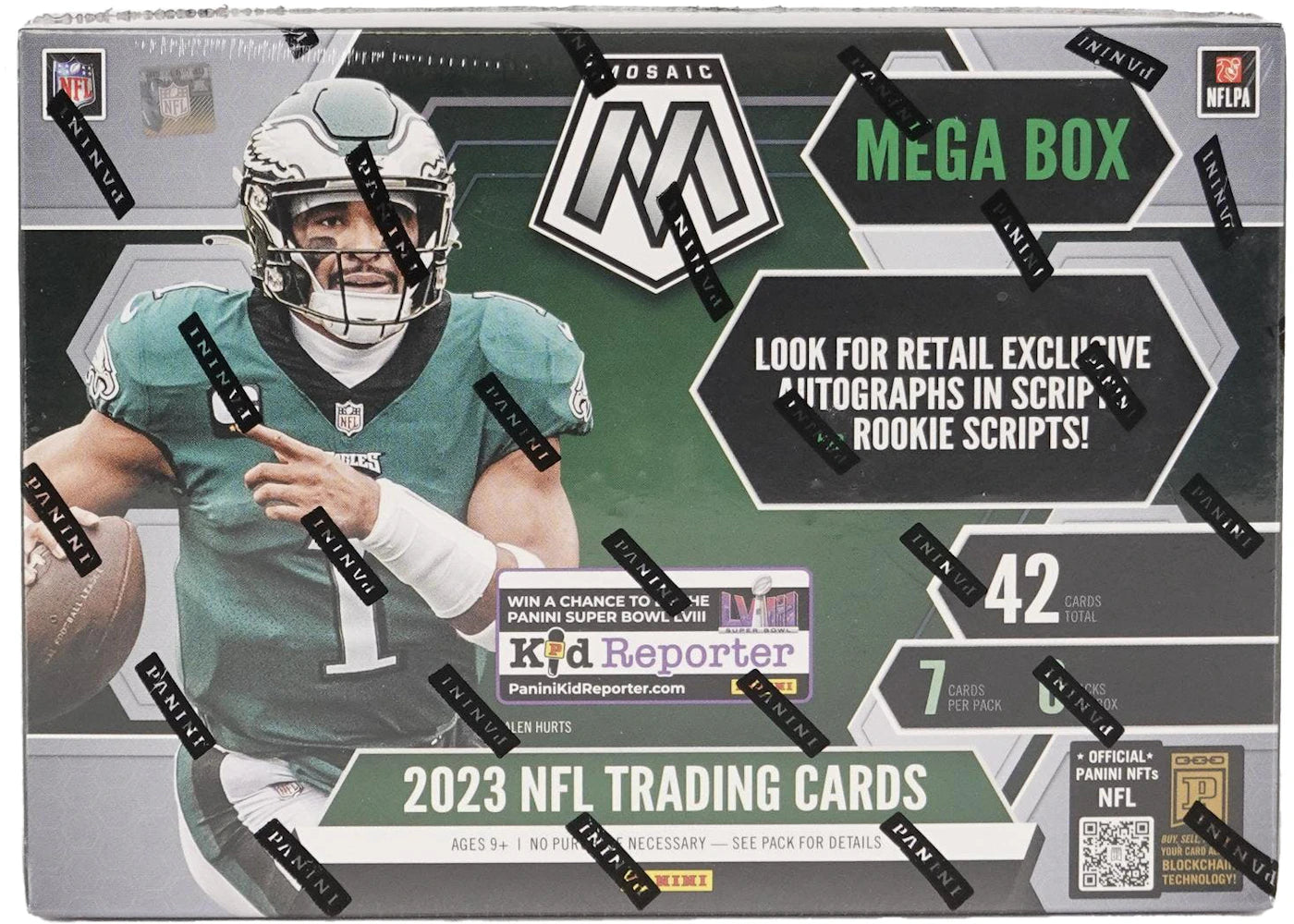 2023 Panini Mosaic Football Mega Box (Reactive Yellow Parallels)