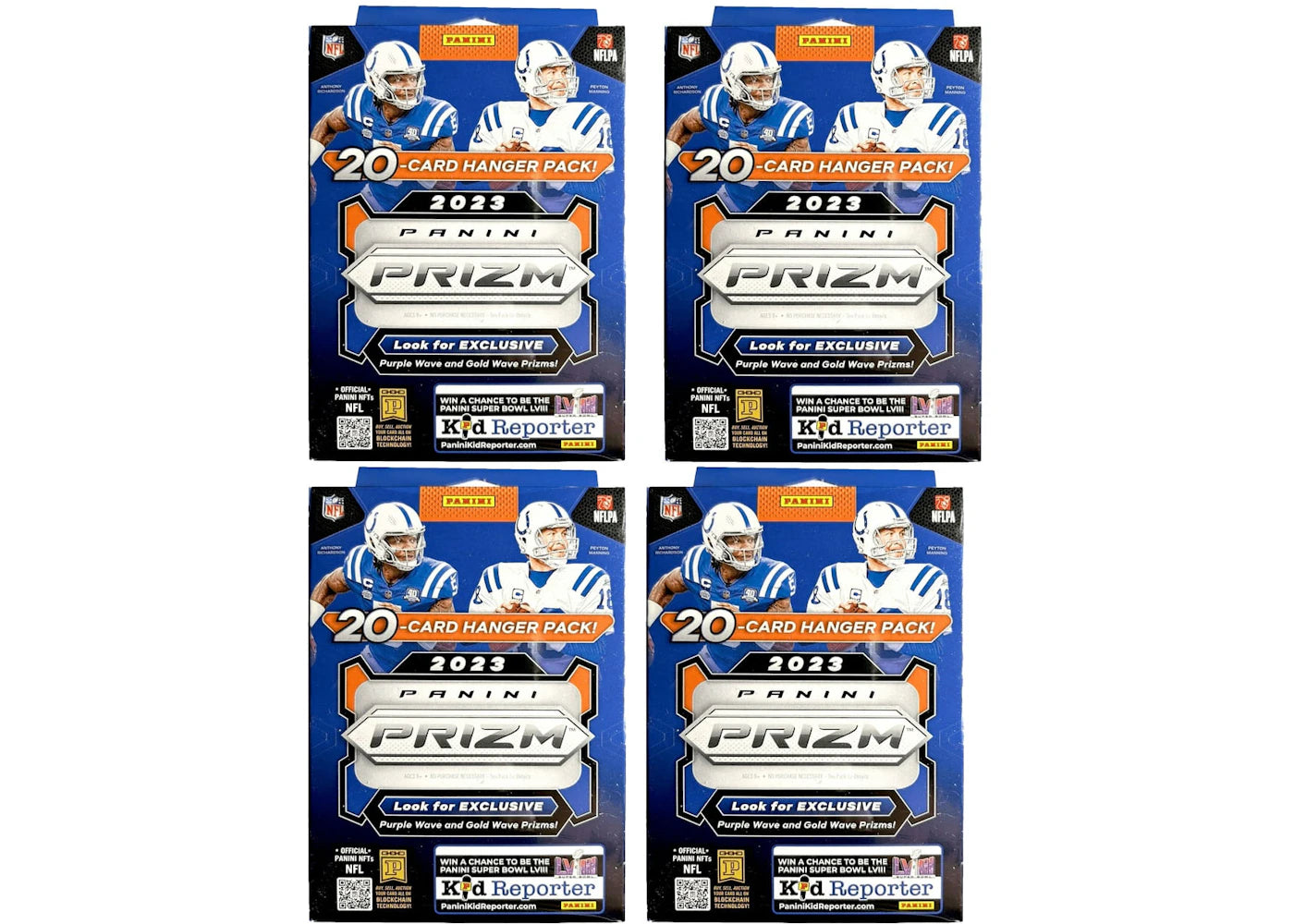 2023 Panini Prizm Football Hanger Box 4x Lot