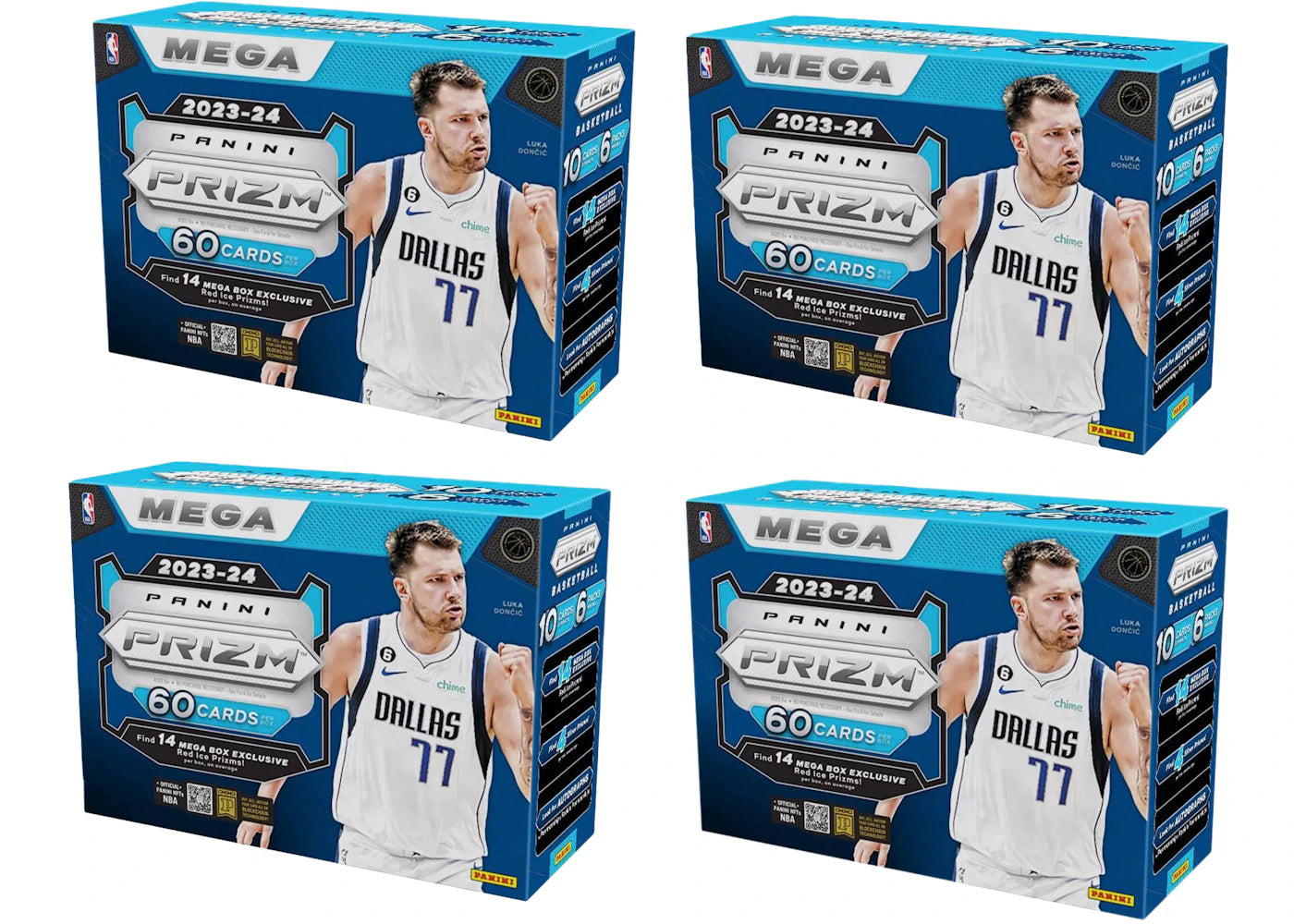 2023 Panini Prizm Basketball Mega Box (Red Ice Prizms) 4x Lot