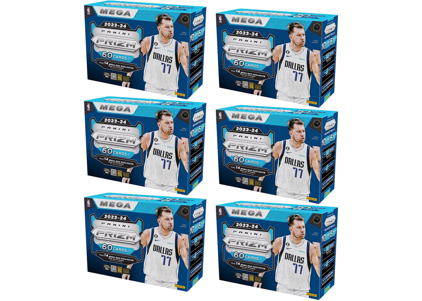 2023 Panini Prizm Basketball Mega Box (Red Ice Prizms) 6x Lot
