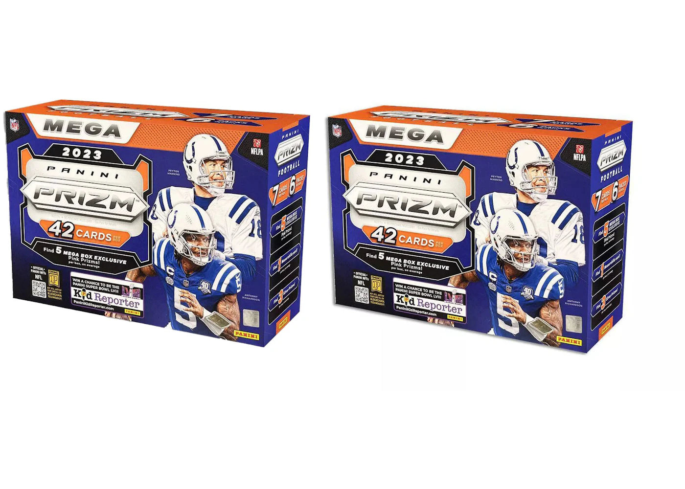 2023 Panini Prizm Football Mega Box (Pink Prizms) 2x Lot