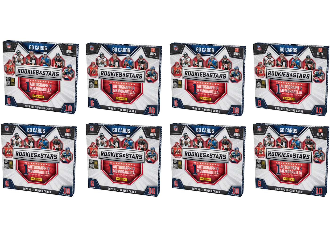 2023 Panini Rookies and Stars Football Mega Box 8x Lot