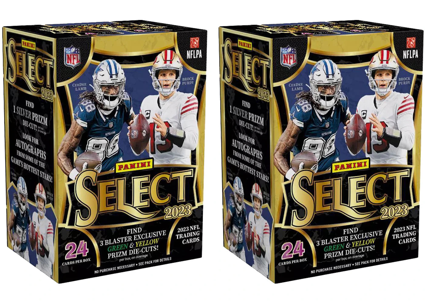 2023 Panini Select Football Blaster Box (Green and Yellow Die-Cuts) 2x Lot