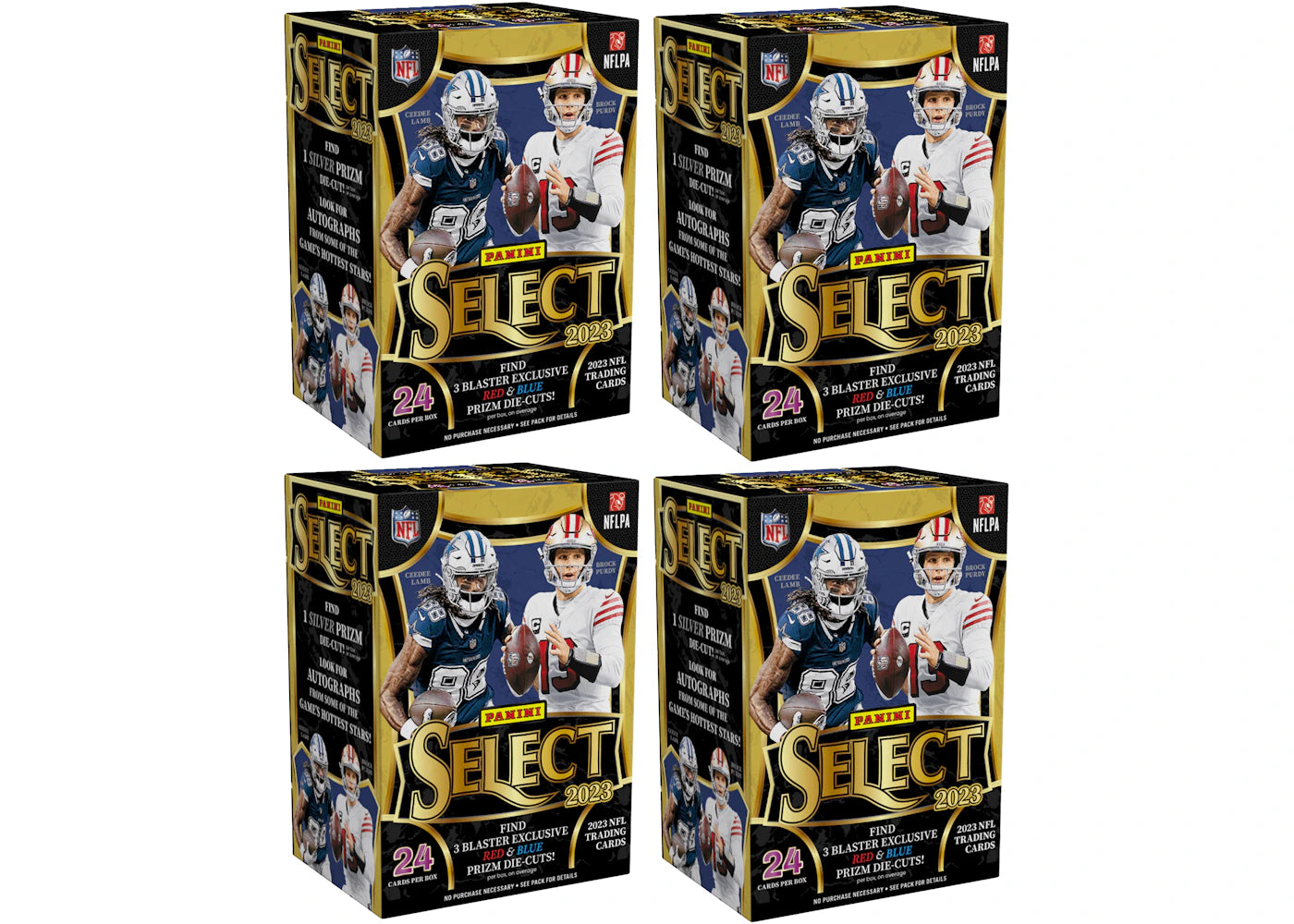 2023 Panini Select Football Blaster Box (Red and Blue Die-Cuts) 4x Lot