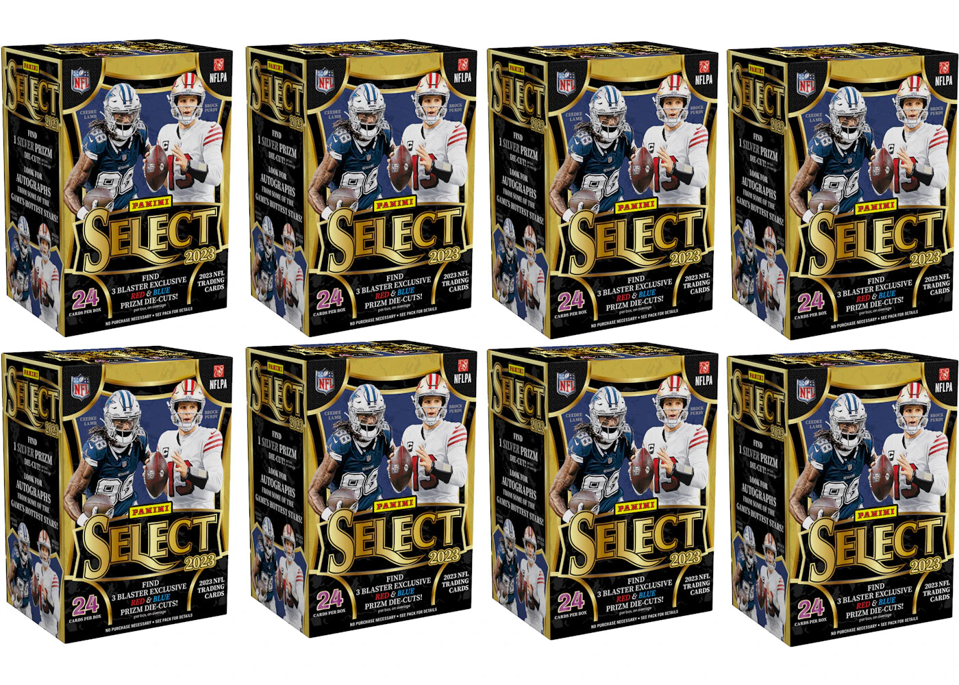 2023 Panini Select Football Blaster Box (Red and Blue Die-Cuts) 8x Lot